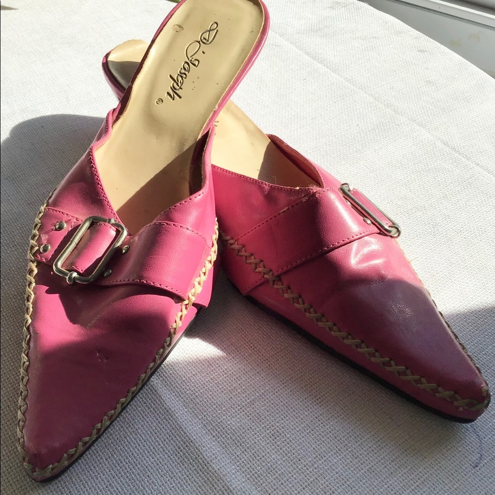 Pink kitten heels